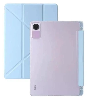 Чехол Transparent Origami на Xiaomi Redmi Pad SE (11") / чехол для планшета с функцией подставки / (голубой)