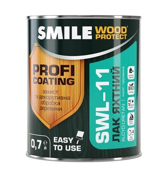 Лак яхтный SMILE Wood Protect SWL-11, Elite глянцевый 0,7л