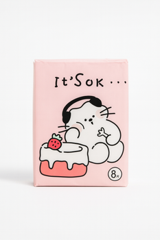 Салфетки сухие детские CatMood “It'Sok” без запаха, трехслойные, 8шт.