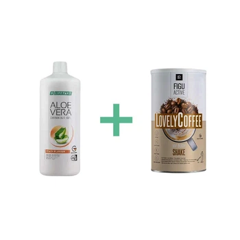 Набір LR Aloe Vera Peach 1000 мл Figu Active Lovely Coffee 496 г для оздоровлення та контролю ваги