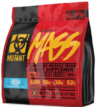 Gainer Mutant Mass 2270 g Cookies Cream (627933026800)