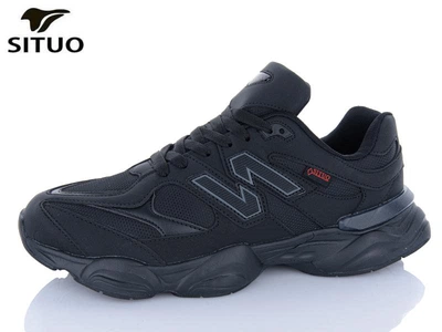 Мужские кроссовки Situo 47 (30.5 см) Черные (1350)