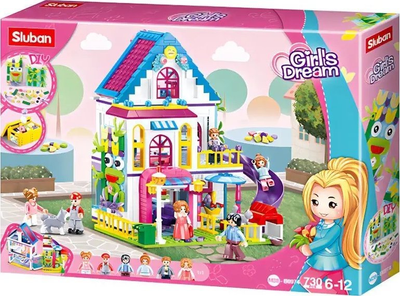 Конструктор Sluban Girls Dream-villa 730 елементів (6938242958343)