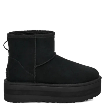 Жіночі уггі Міні Платформа Чорні Замша Ugg Mini Platform Black Suede (39, черный)