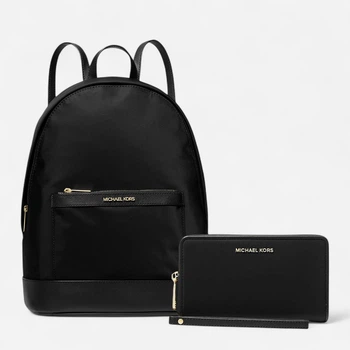 Набор рюкзак + кошелек женский Michael Kors 187538242 Черный (1159845159)
