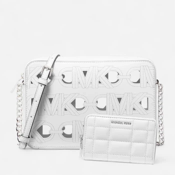 Набір сумка крос-боді + гаманець жіночий Michael Kors 544916563 Білий (1159845177)