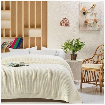 Покрывало вязаное Betires Home 220х240 BRISTOL NATUREL
