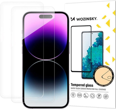 Szkło hartowane Wozinsky Full Glue Tempered Glass do Apple iPhone 17 Pro Max/16 Pro Max 2 szt. Transparent (5907769380211)