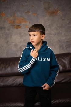 Худі підліткове для хлопчика IRmAS 1313 зріст 152 смарагдове