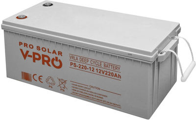Акумуляторна батарея Volt Polska DEEP CYCLE VPRO SOLAR 12V 220Ah VRLA (5903760240783)