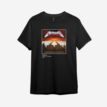 Футболка чоловіча з принтом ТiШОТКА Metallica – «Master Of Puppets» (1986) XL Чорний Стандарт (1036333704)