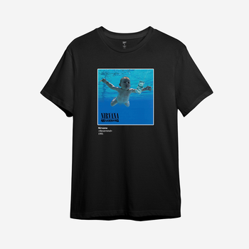 Футболка женская с принтом ТiШОТКА Nirvana – «Nevermind» (1991) S Черный Оверсайз (1049915893)
