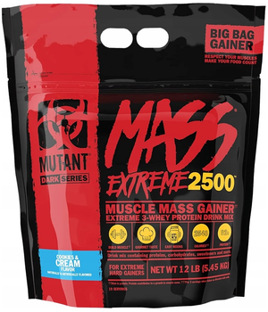 Гейнер Mutant Mass Extreme 2500 5450 г Cookies Cream (811662029533)