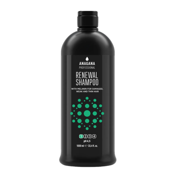 Шампунь для поврежденных волос RENEWAL SHAMPOO with melanin ANAGANA 1000 мл 4820245170629