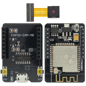 ESP32-Cam-MB Wi-Fi Bluetooth модуль з камерою OV2640, плата розробника для IoT та відеопроєктів (IN-637684)