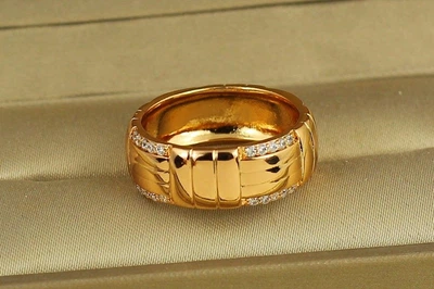 Кольцо Xuping Jewelry лукошко р 18 золотистое