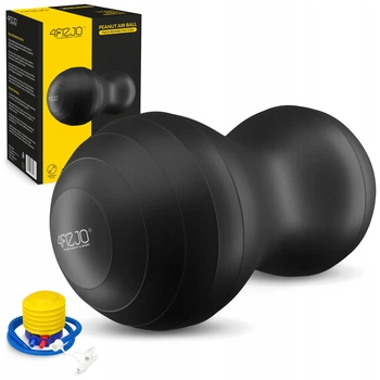 Мяч для фитнеса (арахис) 4FIZJO Air Ball Peanut 45 x 90 см Anti-Burst Black (P-5907739312938)