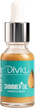 Олія для рук і тіла Divia Kiss of Glow Di1637 з шимером 01 Blush 15 мл (4820253397360)
