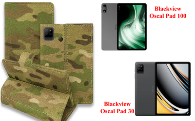 Книга-трансформер Armor для планшета Blackview Oscal Pad 100, Oscal Pad 30, цвет Myltikam