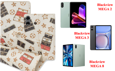 Книга-трансформер Armor для планшета Blackview MEGA 2, MEGA 3, MEGA 8, цвет Lyi White