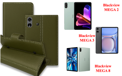 Книга-трансформер Armor для планшета Blackview MEGA 2, MEGA 3, MEGA 8, цвет Oluva