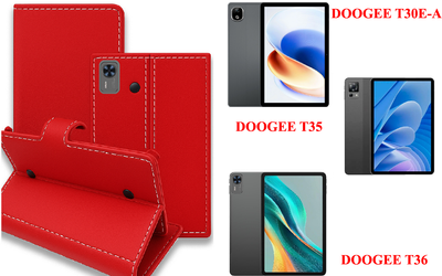 Книга-трансформер Armor для планшета DOOGEE T30E-A, T35, T36, цвет Red