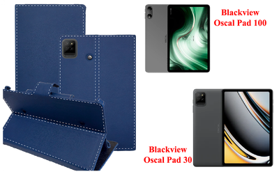 Книга-трансформер Armor для планшета Blackview Oscal Pad 100, Oscal Pad 30, цвет TM Blue