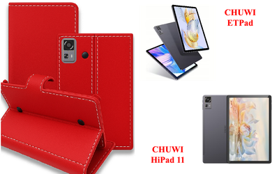 Книга-трансформер Armor для планшета CHUWI ETPad, CHUWI HiPad 11, цвет Red