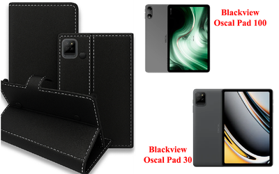 Книга-трансформер Armor для планшета Blackview Oscal Pad 100, Oscal Pad 30, цвет Black
