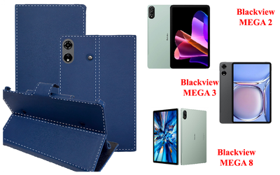 Книга-трансформер Armor для планшета Blackview MEGA 2, MEGA 3, MEGA 8, цвет TM Blue