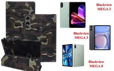 Книга-трансформер Armor для планшета Blackview MEGA 2, MEGA 3, MEGA 8, цвет Xaki-TM