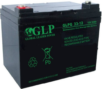 Акумуляторна батарея GLP VRLA GEL GLPG 33-12 12 V 33 Ah M6 (5902135118665)