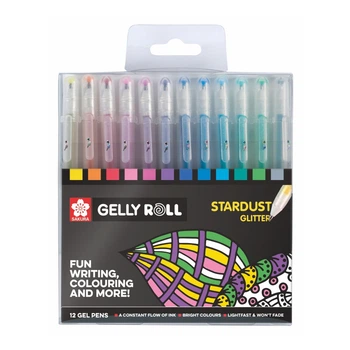 Набор гелевых ручек Sakura Stardust Gelly Roll 12 цв. (POXPGBSTA12)