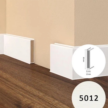 Плинтус Doellken Cubu flex life 5012 80 мм 2,5 м Молочно-білий