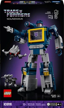Конструктор LEGO Icons Transformers: Саундвейв 1505 деталей (10358)