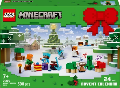 Конструктор LEGO Minecraft Адвент календар 2025 300 деталей (21280)