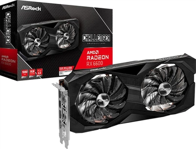 Видеокарта Radeon RX 6600 8Gb GDDR6 ASRock Challenger Refurbished