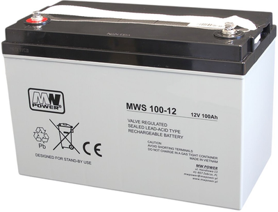 Akumulator MW Power VRLA MWS 100-12 12 V 100 Ah (5902135164082)