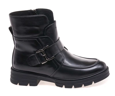 Черевики жіночі Anemone PY4807M-607A/BLACK LEATHER 36 Чорний
