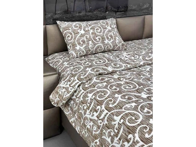 Комплект постільної білизни ARCLOUD Євро 200*220 Venzel brown (2,20м) 75 г/м2 (2н 57) полікотон