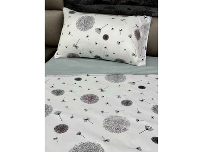 Комплект постільної білизни ARCLOUD Євро Printed 24439 (2,40м) 80г/м2 CLOSED 16-3915 Light Gray (2н 57) мікрофібра