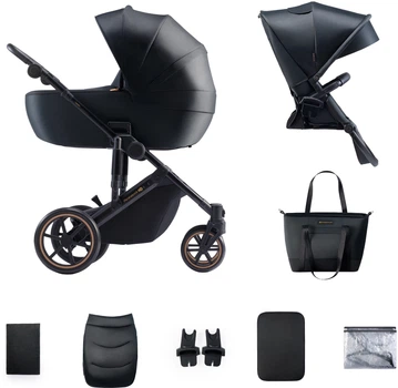 Універсальна коляска 2 в 1 Kinderkraft Prime 2 Venezian Black (KSPRIM02BLK2000)