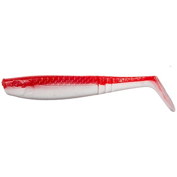 Силіконова приманка DAM Effzett Shad Paddletail 6.5см red/white 65428
