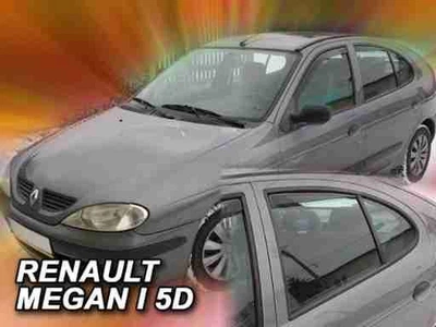 Дефлектори вікон вітровики Renault Megane 4d 5d SD HB 95-02 вставні 4шт Heko Рено Меган АМ0007793