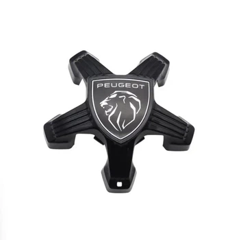 Колпак колеса Peugeot черный пятиконечный 1шт OEM 9836678580 (колпачок, заглушка диска)