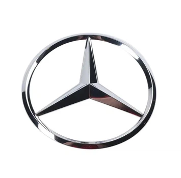 Эмблема задняя Mercedes-Benz W166 хром 90мм (на 3 направляющих) OEM A1668170116