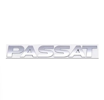 Эмблема надпись Passat для Volkswagen хром 24х178мм (наискось буквы) металл (на скотче)