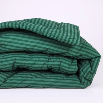 Ковдра вовняна MirSon №135 Сolor Fun Line 17-0612 Stripe Emerald Woollen 140x205 см Зима (2200010858792)
