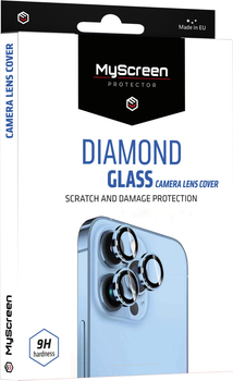 Szkło hartowane MyScreen DIAMOND GLASS CAMERA LENS COVER do Apple iPhone 17 Pro Max Black (MD10446 DGCLC BLACK)