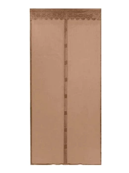 Дверна антимоскітна шторка Magnetic Mesh на магнітах коричневий AMZ 429-42715299